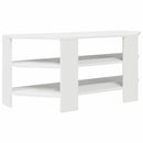 HjørneTVskab Hvid 102x40,5x45cm Konstrueret træ