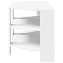 HjørneTVskab Hvid 102x40,5x45cm Konstrueret træ