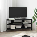 HjørneTVskab Sort 102x40,5x45cm Konstrueret træ