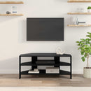 HjørneTVskab 102x40,5x45cm Sort Konstrueret træ