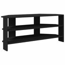 HjørneTVskab Sort 102x40,5x45cm Konstrueret træ