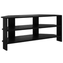 HjørneTVskab 102x40,5x45cm Sort Konstrueret træ