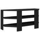 HjørneTVskab Sort 102x40,5x45cm Konstrueret træ