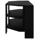 HjørneTVskab 102x40,5x45cm Sort Konstrueret træ