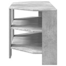 HjørneTVskab Beton Grå 102x40,5x45cm Konstrueret træ