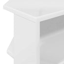 HjørneTVskab Højglans Hvid 102x40,5x45cm Konstrueret træ