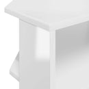 HjørneTVskab 100 x 40,5 x 45 cm Hvid højglans Konstrueret træ