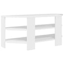 HjørneTVskab Højglans Hvid 102x40,5x45cm Konstrueret træ