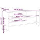 HjørneTVskab Højglans Hvid 102x40,5x45cm Konstrueret træ