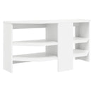 HjørneTVskab 102 x 40,5 x 45 cm Hvid Konstrueret træ