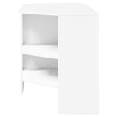 HjørneTVskab Hvid 102 x 40,5 x 45 cm Konstrueret træ
