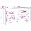 HjørneTVskab Hvid 102 x 40,5 x 45 cm Konstrueret træ