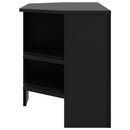 HjørneTVskab 102 x 41 x 50 cm Sort Konstrueret træ