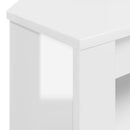 HjørneTVskab 102 x 41 x 50 cm Hvid højglans Konstrueret træ