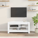 HjørneTVskab Højglans Hvid 102 x 40,5 x 45 cm Konstrueret træ