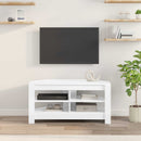 HjørneTVskab 102 x 41 x 50 cm Hvid højglans Konstrueret træ