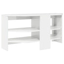 HjørneTVskab Højglans Hvid 102 x 40,5 x 45 cm Konstrueret træ