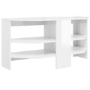 HjørneTVskab 102 x 41 x 50 cm Hvid højglans Konstrueret træ