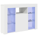 Hjørne LED TV Skab Vægmonteret Hvid 100x40x68cm Konstrueret træ