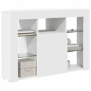 Hjørne LED TV Skab Vægmonteret Hvid 100x40x68cm Konstrueret træ