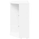 Hjørne LED TV Skab Vægmonteret Hvid 100x40x68cm Konstrueret træ