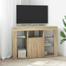 Hjørne LED TV Skab Sonoma eg 100x40x68cm Konstrueret træ