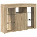 Hjørne LED TV Skab Sonoma eg 100x40x68cm Konstrueret træ
