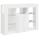 Hjørne LED TV Skab Højglans Hvid 100x40x68cm Konstrueret træ