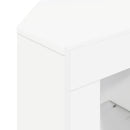 Hjørne LED TV Skab Hvid 100 x 40 x 50 cm Konstrueret træ