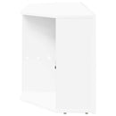 Hjørne LED TV Skab Hvid 100 x 40 x 50 cm Konstrueret træ
