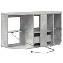 Hjørne LED TV Skab 100 x 40 x 50 cm Beton Grå Konstrueret træ