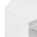 Hjørne LED TV Skab Vægmonteret Højglans Hvid 100 x 40 x 50 cm