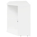 Hjørne LED TV Skab Vægmonteret Højglans Hvid 100 x 40 x 50 cm