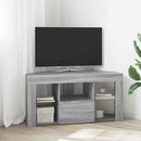 Hjørne LED TV Skab 100 x 40 x 50 cm Grå Sonoma Konstrueret træ