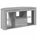 Hjørne LED TV Skab 100 x 40 x 50 cm Grå Sonoma Konstrueret træ
