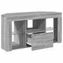 Hjørne LED TV Skab 100 x 40 x 50 cm Grå Sonoma Konstrueret træ