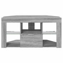 Hjørne LED TV Skab 100 x 40 x 50 cm Grå Sonoma Konstrueret træ