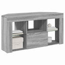 Hjørne LED TV Skab 100 x 40 x 50 cm Grå Sonoma Konstrueret træ