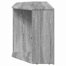 Hjørne LED TV Skab 100 x 40 x 50 cm Grå Sonoma Konstrueret træ