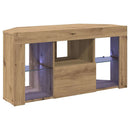 Hjørne LED TV Skab 100 x 40 x 50 cm Artisan Egetræ