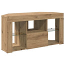 Hjørne LED TV Skab 100 x 40 x 50 cm Artisan Egetræ
