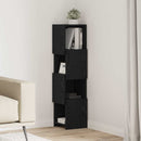 Hjørneskab Sort eg 25,5x25x102cm Konstrueret træ