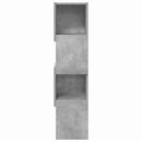 Hjørneskab Beton Grå 25,5x25x102cm Konstrueret træ