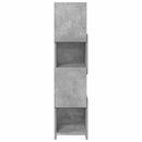 Hjørneskab Beton Grå 25,5x25x102cm Konstrueret træ
