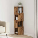 Hjørneskab Gammelt træ 25,5x25x102cm Konstrueret træ