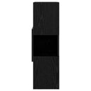 Hjørneskab Sort eg 25,5x25x80cm Konstrueret træ