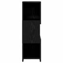 Hjørneskab Sort eg 25,5x25x80cm Konstrueret træ