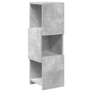 Hjørneskab Beton Grå 25,5x25x80cm Konstrueret træ