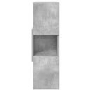 Hjørneskab Beton Grå 25,5x25x80cm Konstrueret træ