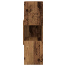 Hjørneskab Gammelt træ 25,5x25x80cm Konstrueret træ